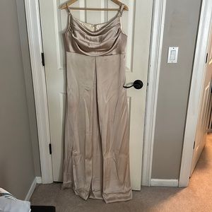 Revelry Maternity Skye Satin Bridesmaid Dress